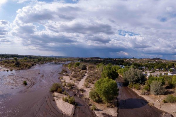A scenery of the Hassayampa River in Wickenburg, Arizona, the USA